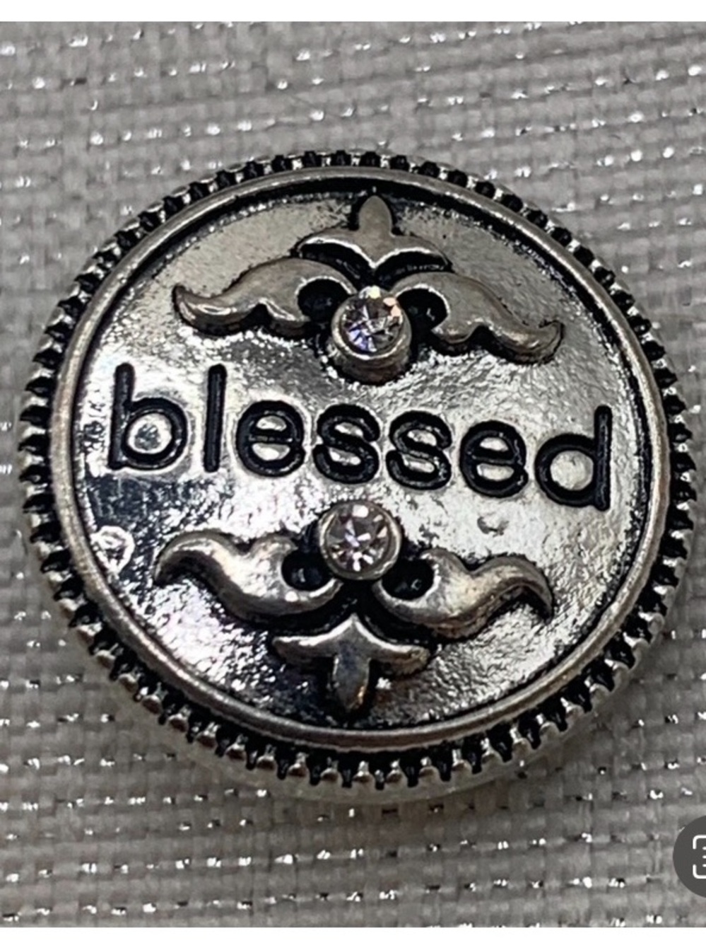 💗BLESSED - Snap Button Charm - 18mm/20mm